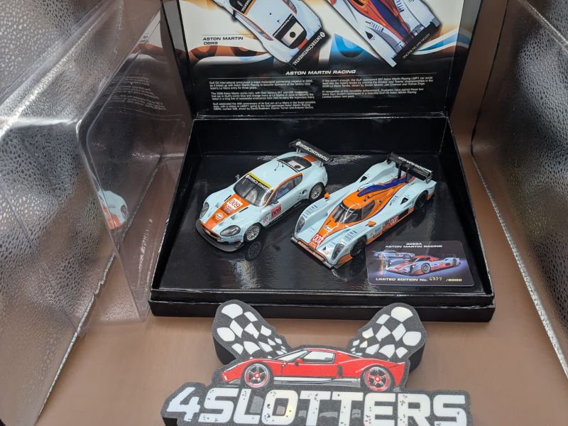 Scalextric Aston Martin Twinpack Lola LMP1 & DBR9 Gulf